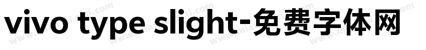 vivo type slight字体转换